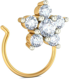 BlueStone The Geranium 18kt Diamond Yellow Gold Stud