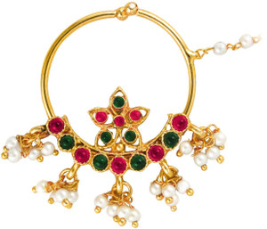 Donna Crystal 24k Yellow Gold Plated Alloy Nose Ring Best Price In