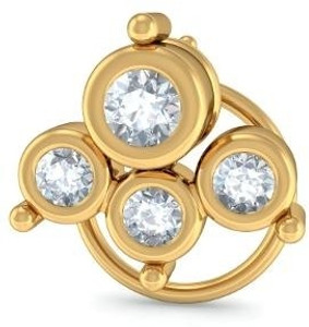 BlueStone Arum 18kt Diamond Yellow Gold Stud