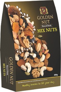Golden Nut Mix dryfruits pain Almonds, Cashews, Raisins, Figs, Macadamia Nuts