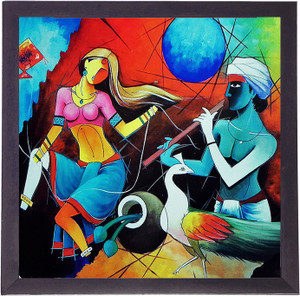 Radha-Krishna-Painting Paintings For Sale | Saatchi Art