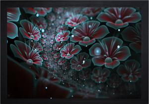Mlh Handicraft Gift Set 3d Flowers With Uv Print Canvas Painting