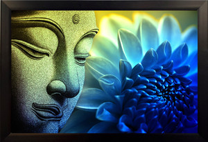 Divinecrafts Fine Print Meditating Buddha Canvas Painting 18 Inch