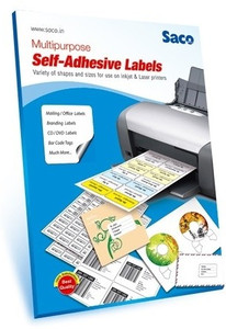 Saco 2 A4 Size CD Self-adhesive Paper Label