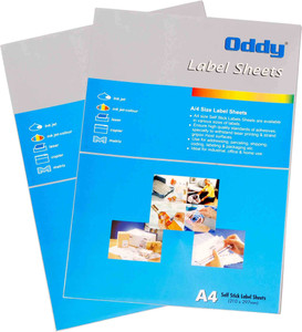 Oddy A4 Size Paper For Laser Inkjet Copiers 18 Label Sheet ...