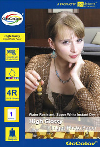 Gocolor Free 180 GSM Cast Coated 1 Sheet Unruled 4R Printer Paper