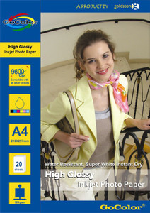 Gocolor 180 GSM Cast Coated Pack Unruled A4 Printer Paper