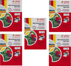 VMS 4*6 Professional Color Inkjet Glossy Power of 5Pkt. 500Sheets 210gsm Photo Paper