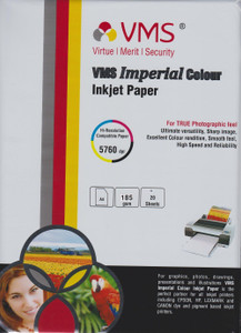 VMS A4 Imperial Color Inkjet Glossy 185gsm Photo Paper