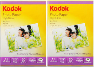 Kodak High Gloss Unruled A4 Inkjet Paper