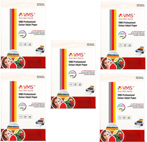 VMS 4*6 Professional Colour Inkjet Power of 5Pkt. 500Sheets 260gsm Photo Paper