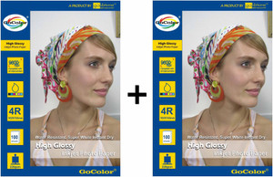 Gocolor 220 Gsm Glossy Inkjet Photo Paper 200 Sheet 4R Size Unruled 4R Inkjet Paper