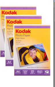 Kodak High Gloss Unruled A4 Inkjet Paper
