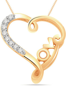 Aiza Love Heart 18kt Yellow Gold Pendant