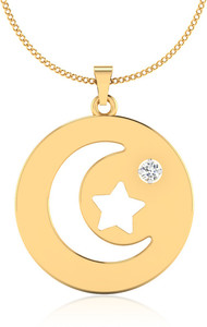 IskiUski The Dazzling Star Diamond 14kt Diamond Yellow Gold Pendant
