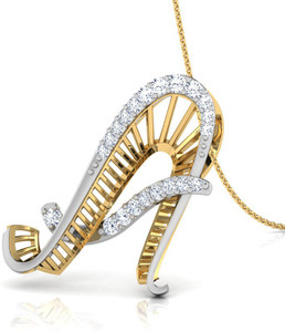 CaratLane Blair Alphabet A 18kt Diamond Yellow Gold Pendant Price in India Buy CaratLane Blair Alphabet A 18kt Diamond Yellow Gold Pendant online at Flipkart