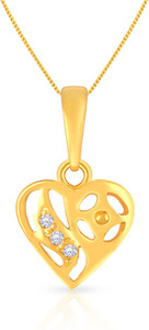 Malabar Gold and Diamonds 22kt Cubic Zirconia Yellow Gold Pendant