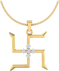 IskiUski The Satiya Diamond 14kt Diamond Yellow Gold Pendant
