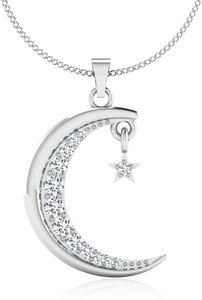 IskiUski Sparkling 14kt Diamond White Gold Pendant