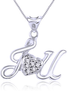 Vidhi Jewels I Love You Rhodium Silver 