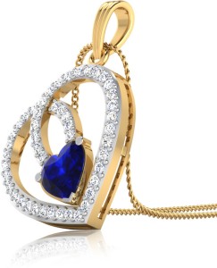 IskiUski Luxuriya Heart 14kt Diamond Yellow Gold Pendant
