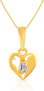 Malabar Gold and Diamonds 22kt Cubic Zirconia Yellow Gold Pendant