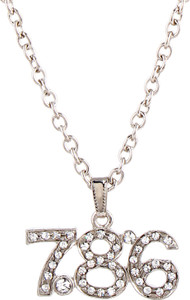 JUSF2 Good Luck Number 786 Locket Alloy 
