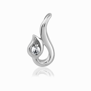Kama Jewellery Briona 9kt Diamond White Gold Pendant