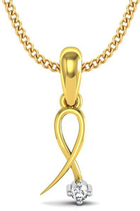 Avsar 14kt Swarovski Crystal Yellow Gold Pendant