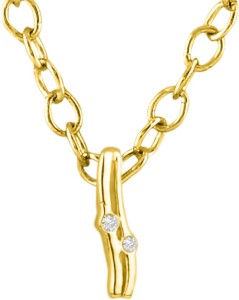 His & Her HHPXP8983_Y 18kt Diamond Yellow Gold Pendant
