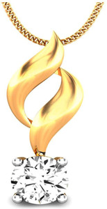 Samaira Gem and Jewelery Forever 14kt Swarovski Zirconia Yellow Gold Pendant