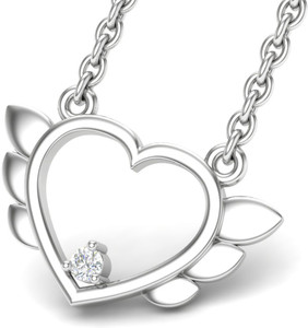 Theme Jewels LPT-0166-14KW 14kt Diamond White Gold Pendant