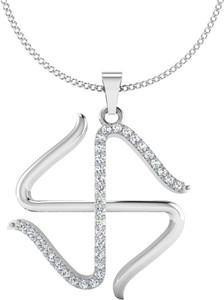 IskiUski Yathaarth 14kt Diamond White Gold Pendant
