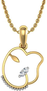Avsar 14kt Swarovski Crystal Yellow Gold Pendant