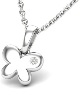 Theme Jewels LPT-0146-14K 14kt Diamond White Gold Pendant