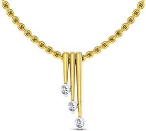 Avsar 14kt Swarovski Crystal Yellow Gold Pendant