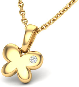 Theme Jewels LPT-0146-14K 14kt Diamond Yellow Gold Pendant