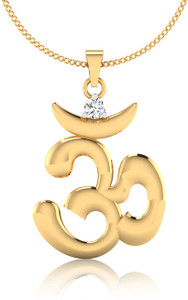 IskiUski The Omkara Diamond 14kt Diamond Yellow Gold Pendant