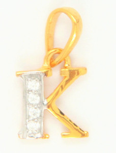 Bhurmal Aidanmal Jewellers Sign Star 18kt Cubic Zirconia Yellow Gold Pendant