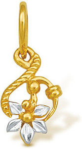 Nishtaa 22K BIS Hallmarked Cubic Zirconia Yellow Gold Pendant