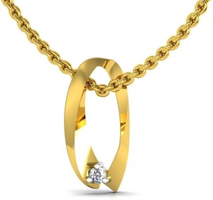 Avsar Sadhana Swarovski Crystal Yellow Gold Pendant
