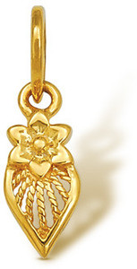 Nishtaa 22K BIS Hallmarked Cubic Zirconia Yellow Gold Pendant