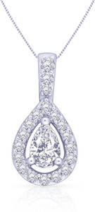 Malabar Gold and Diamonds 18kt Diamond White Gold Pendant