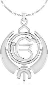 IskiUski Ek Onkar 14kt White Gold Pendant