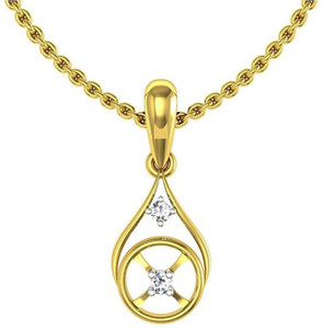 Avsar 14kt Swarovski Crystal Yellow Gold Pendant