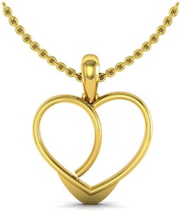 Avsar Heart Yellow Gold Pendant