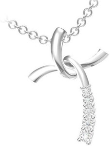 Anopchand Tilokchand Jewellers 14k White Gold Cubic Zirconia Silver Anopchand Tilokchand Jewellers 14k White Gold Cubic Zirconia Silver