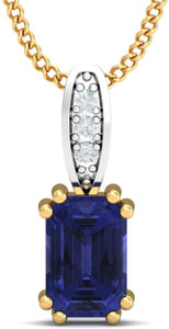 KuberBox 0 18kt Tanzanite Yellow Gold Pendant