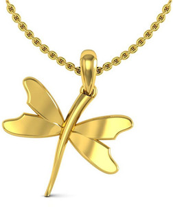 Avsar Butterfly Yellow Gold Pendant