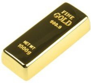 Quace Stylish Gold Bar Usb Pen 16 GB Pen Drive